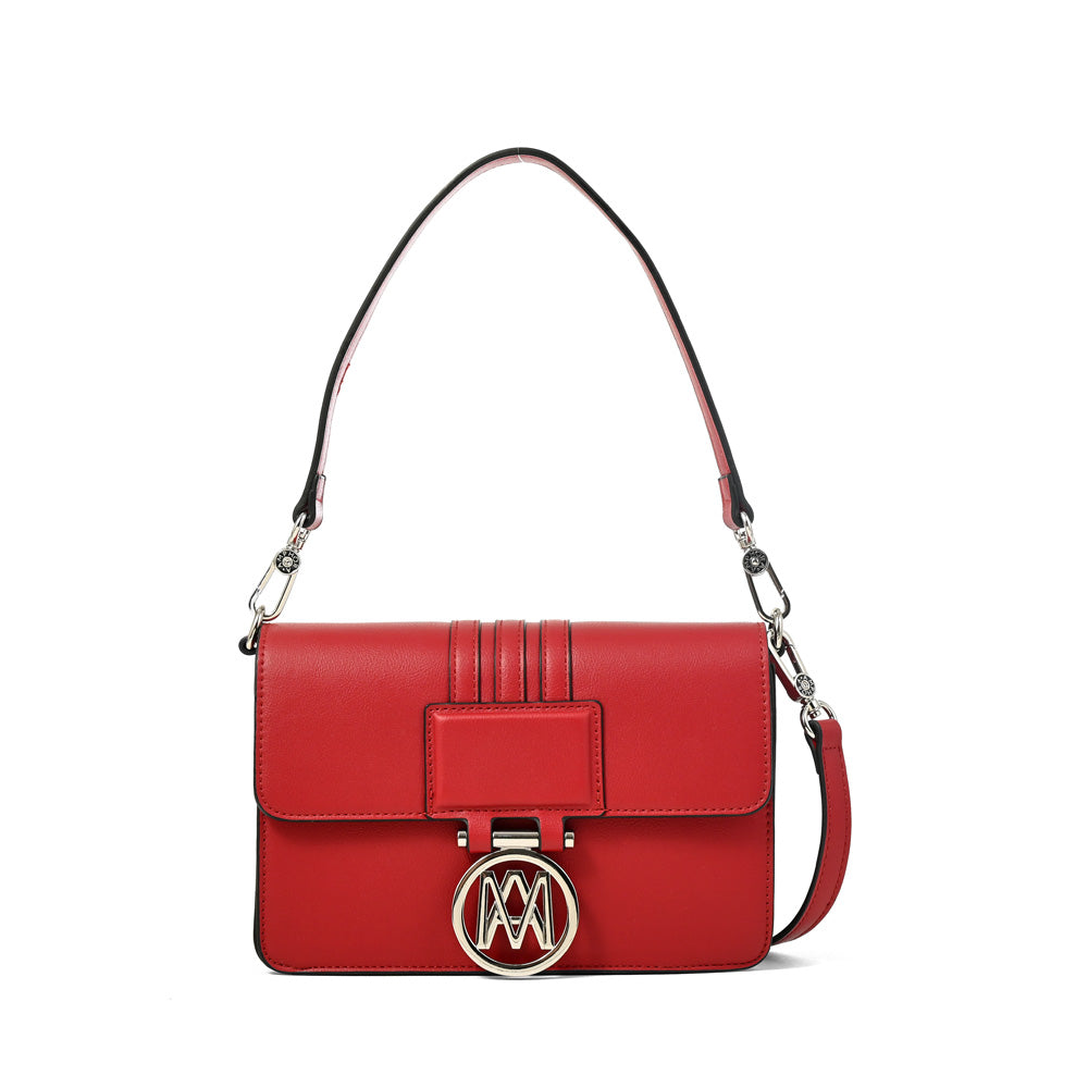 Cartera bandolera amanda mediana rojo