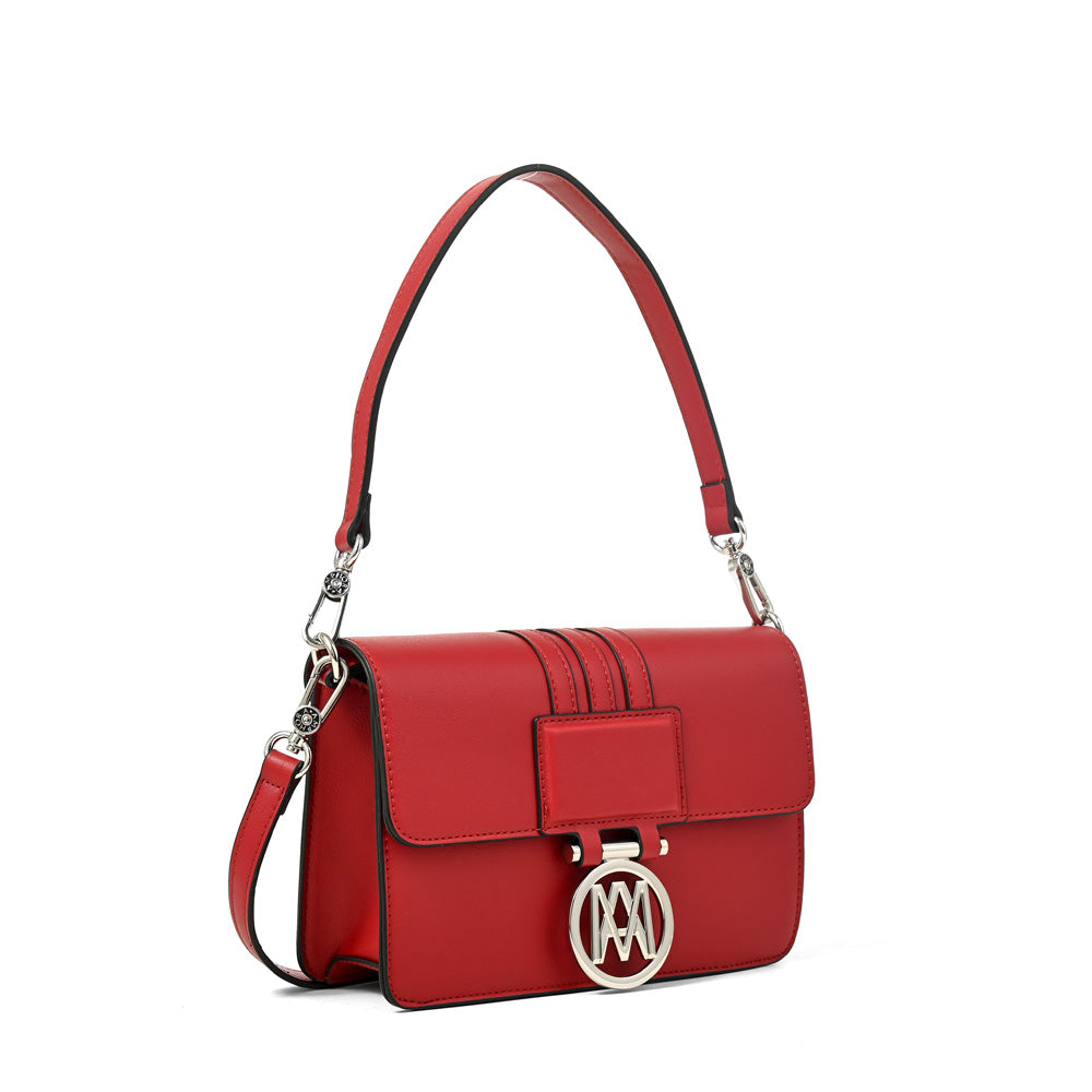 Cartera bandolera amanda mediana rojo
