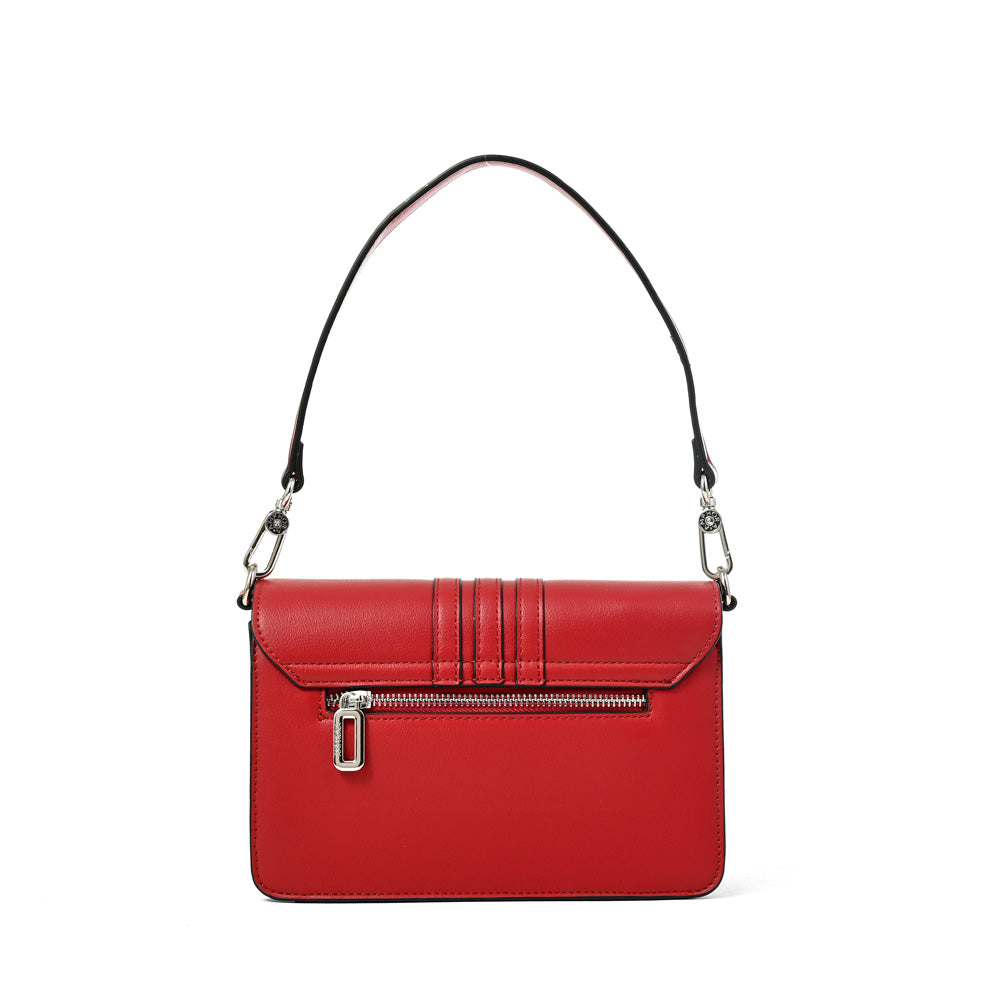 Cartera bandolera amanda mediana rojo