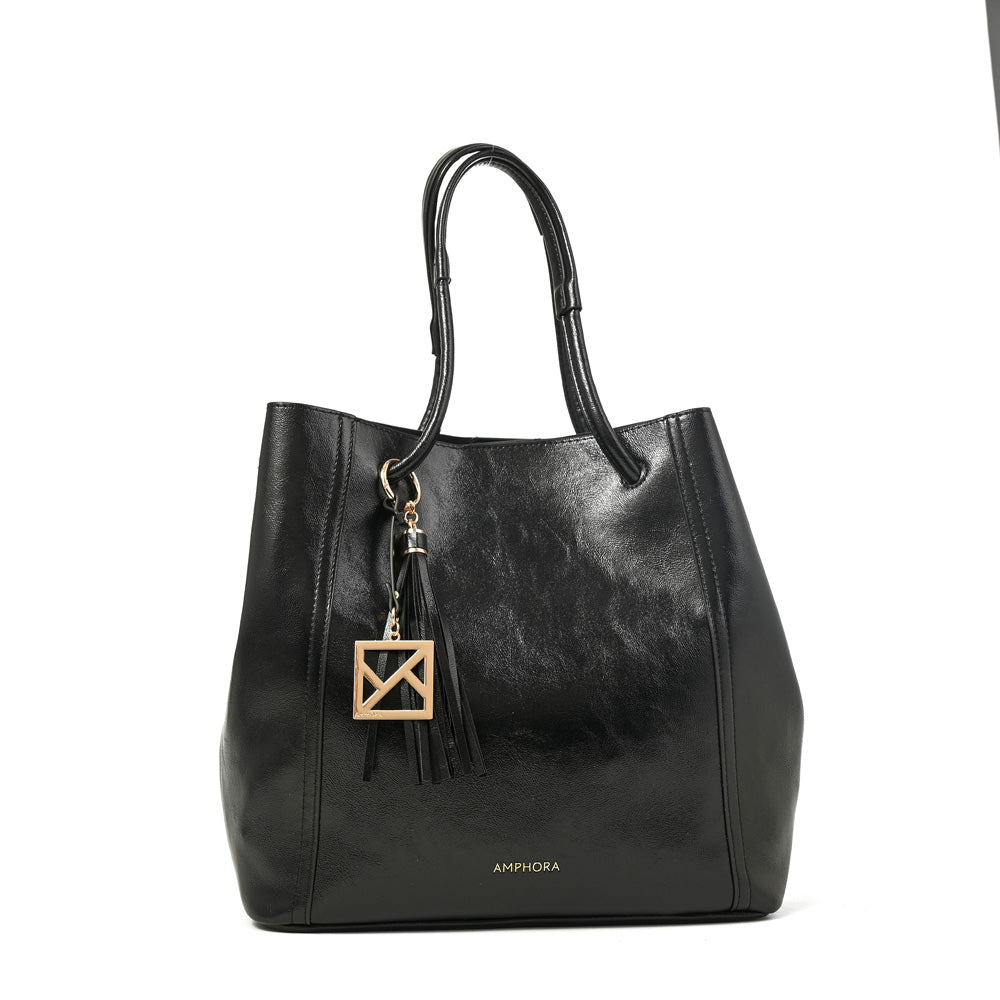 Cartera tote margaret grande negro