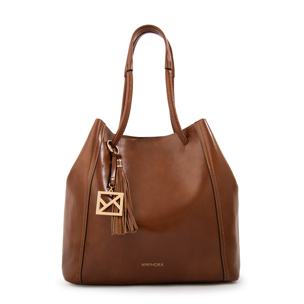Cartera tote margaret grande café