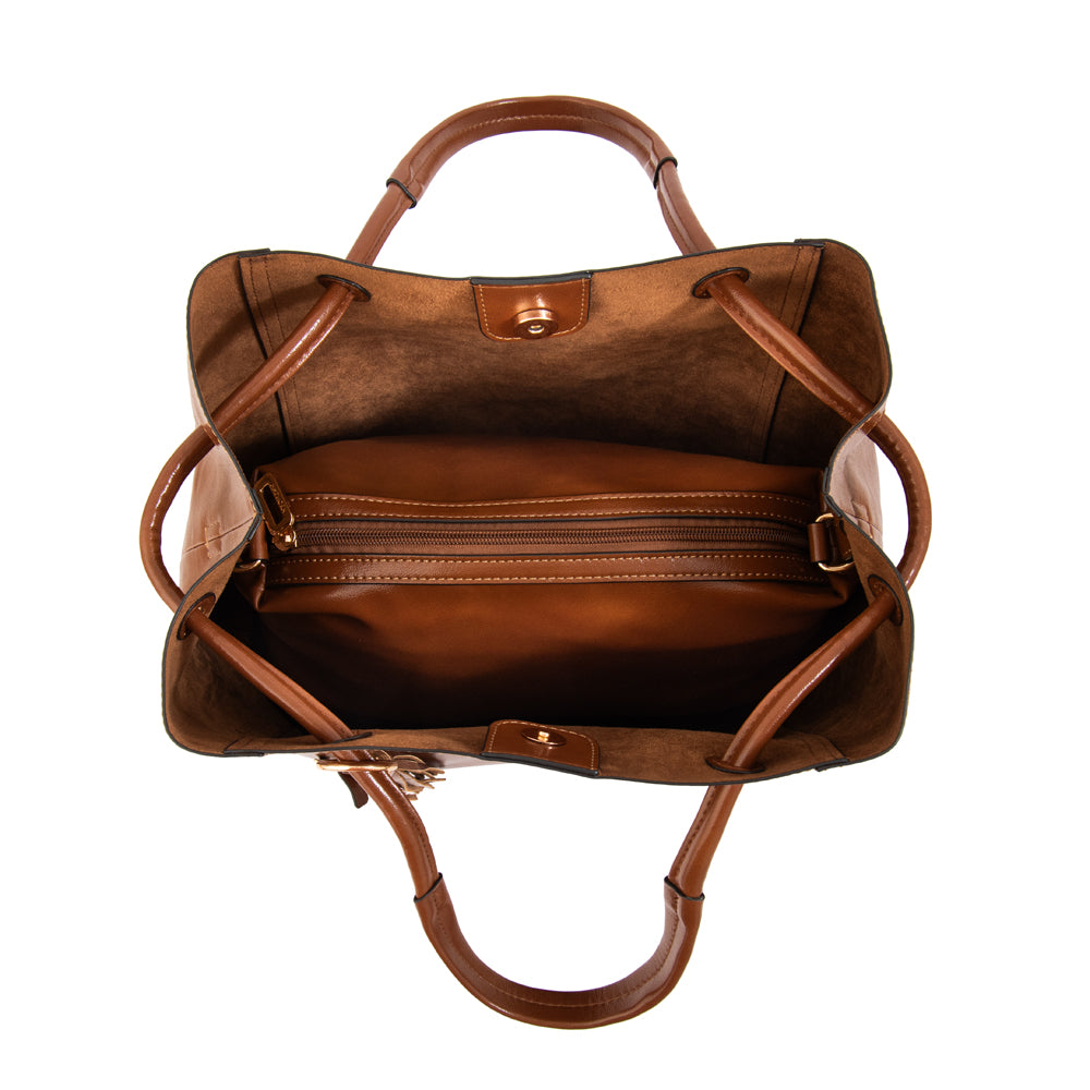 Cartera tote margaret grande café