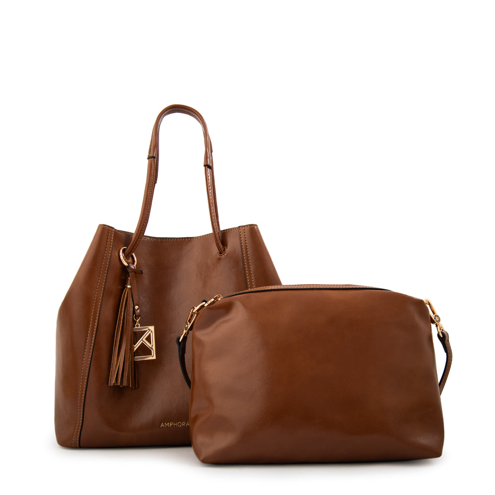 Cartera tote margaret grande café
