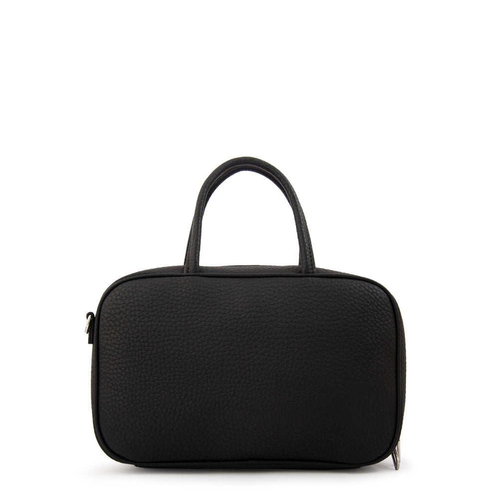 Cartera bandolera con asas hilda mediana negro