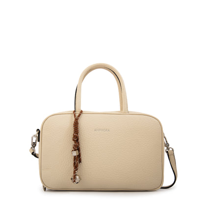 Cartera bandolera hilda mediana blanco crudo