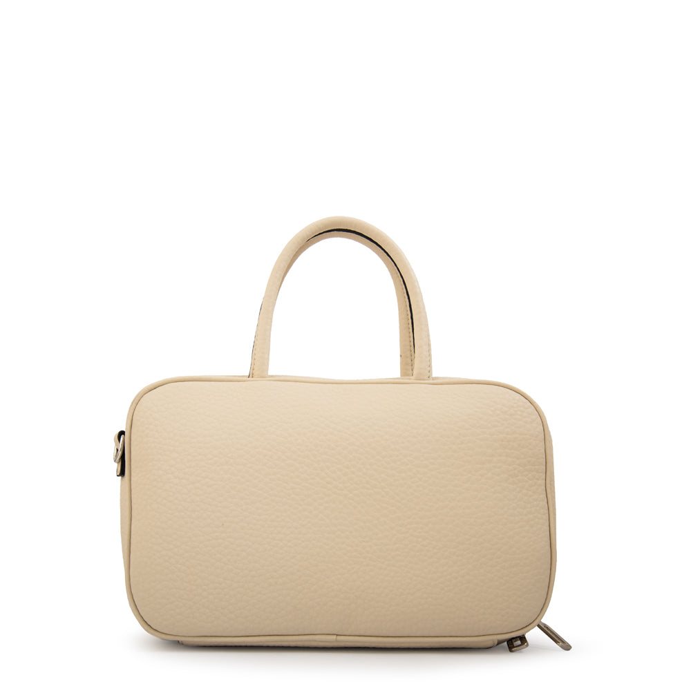 Cartera bandolera hilda mediana blanco crudo