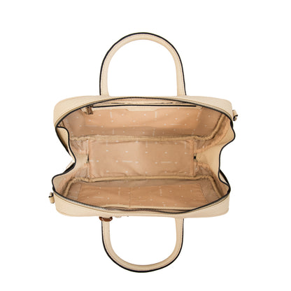 Cartera bandolera hilda mediana blanco crudo