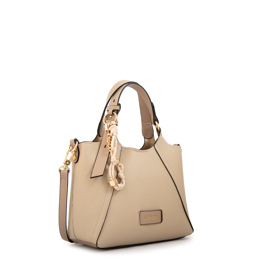 Cartera bandolera margot mediana beige