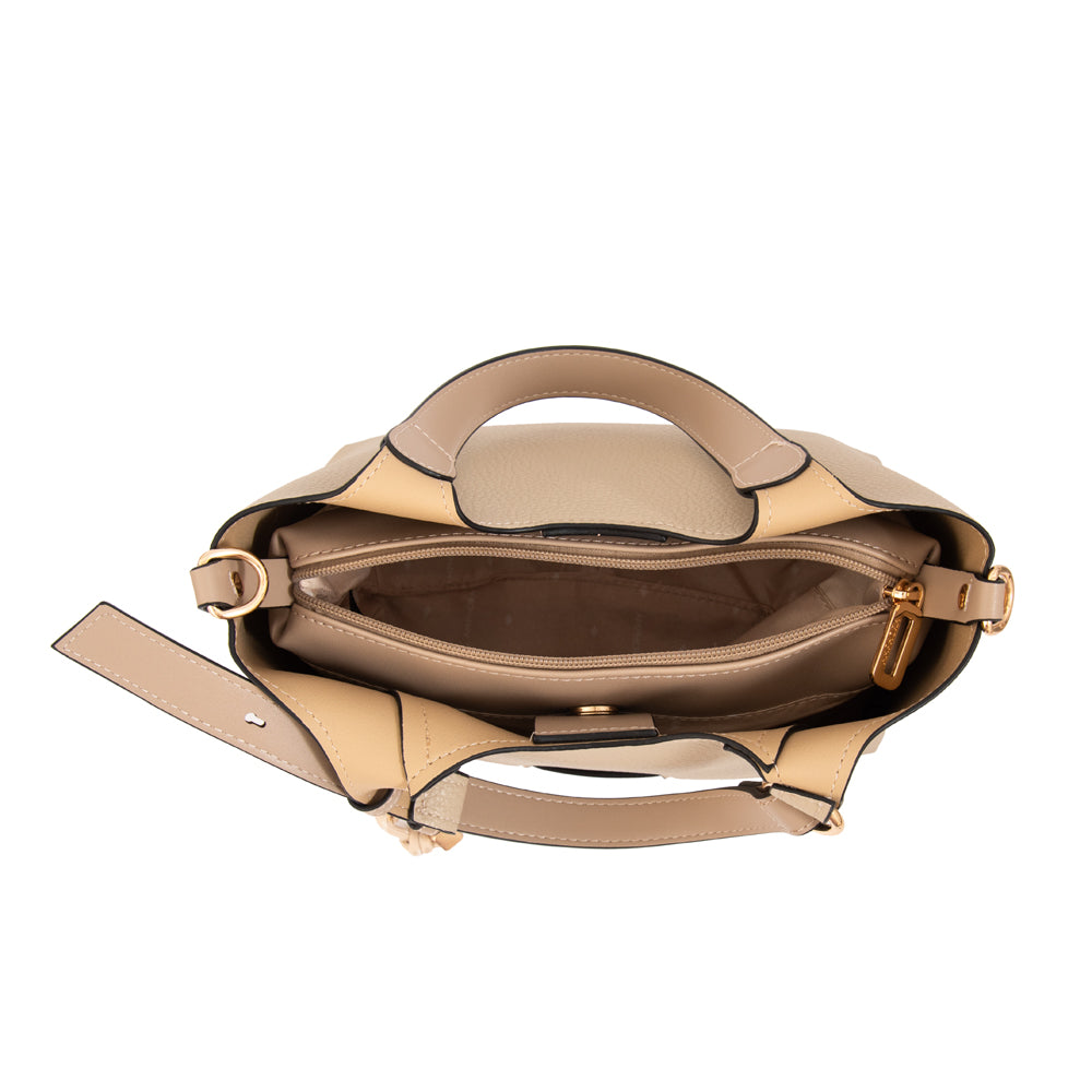 Cartera bandolera margot mediana beige