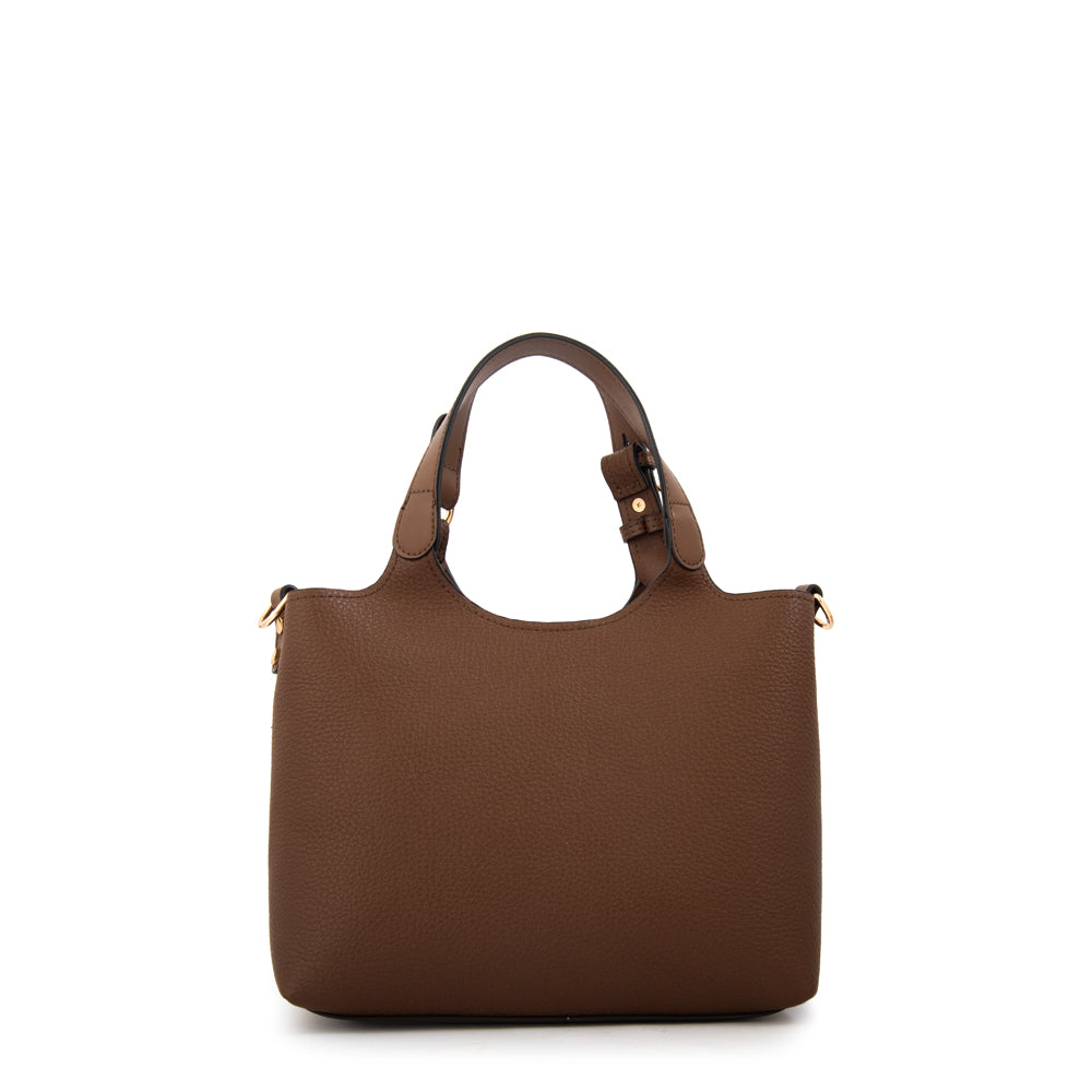 Cartera bandolera margot mediana café oscuro