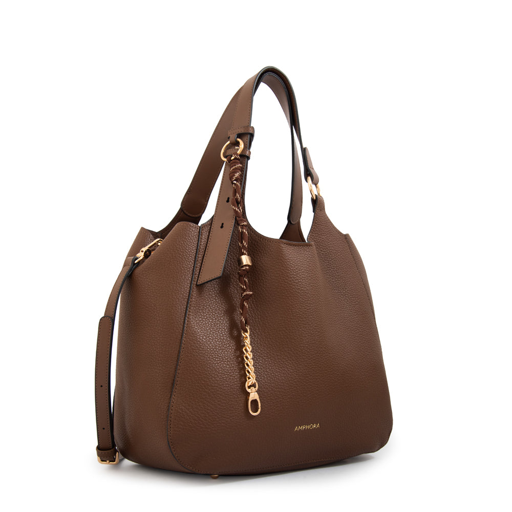 Cartera tote margot grande café oscuro