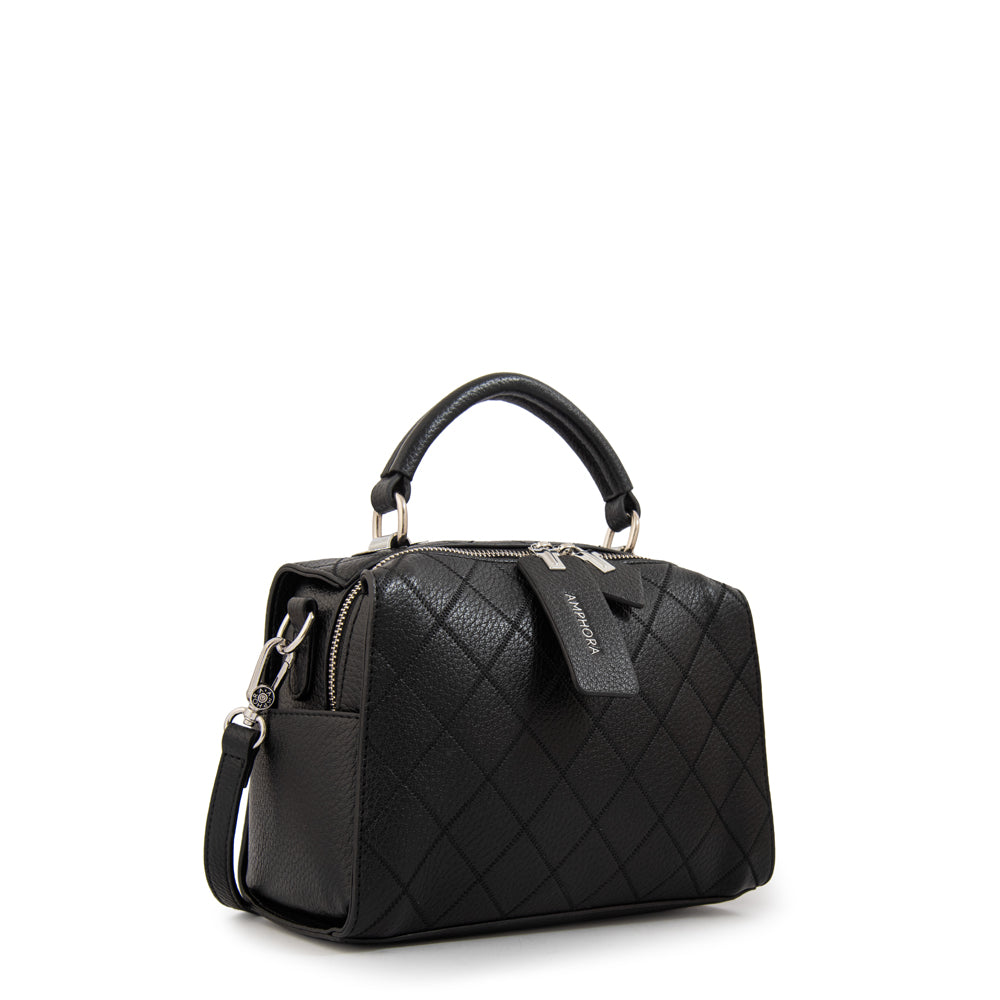 Cartera tote baul damaris mediana negro