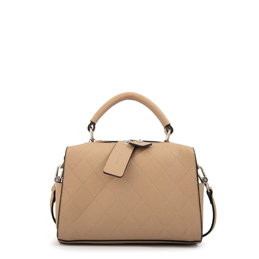 Cartera tote baul damaris mediana beige