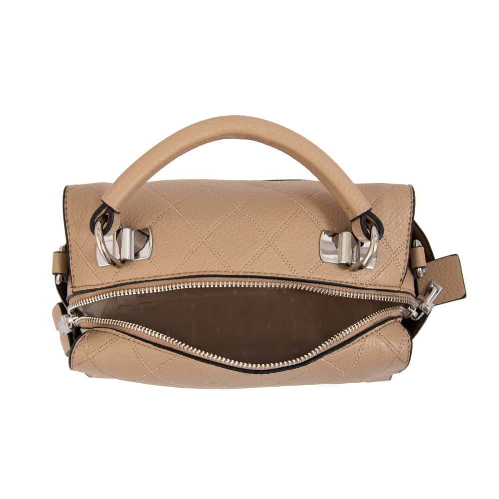 Cartera tote baul damaris mediana beige
