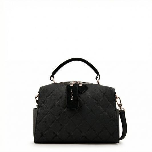 Cartera tote baul damaris mediana negro