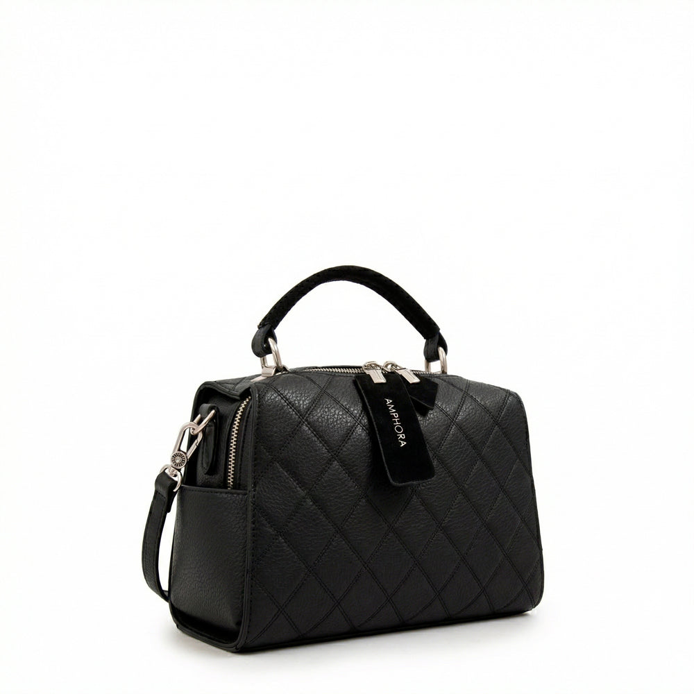 Cartera tote baul damaris mediana negro