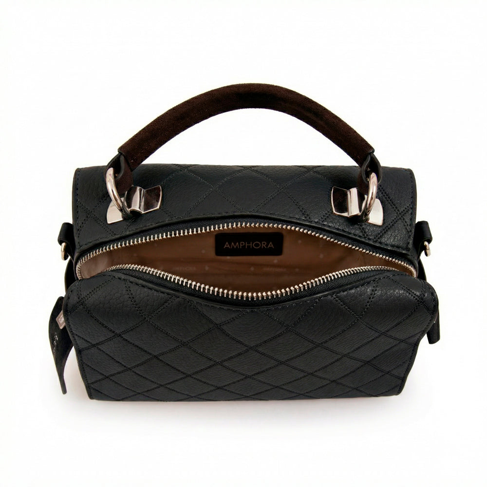 Cartera tote baul damaris mediana negro