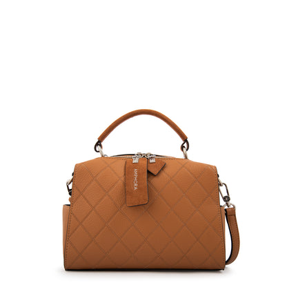 Cartera tote baul damaris mediana camel