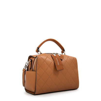 Cartera tote baul damaris mediana camel