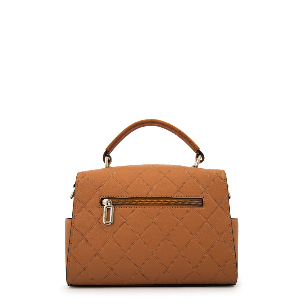 Cartera tote baul damaris mediana camel