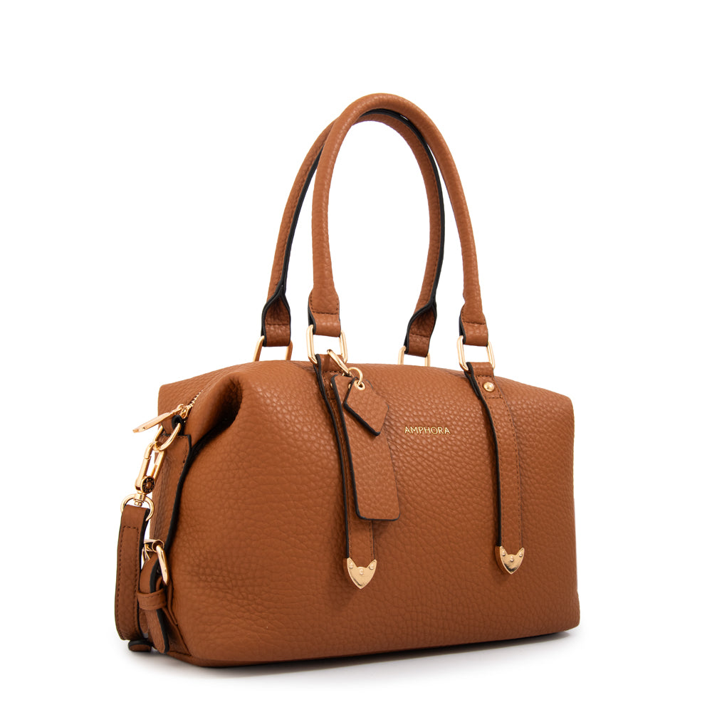 Cartera tote baul geraldine mediana camel