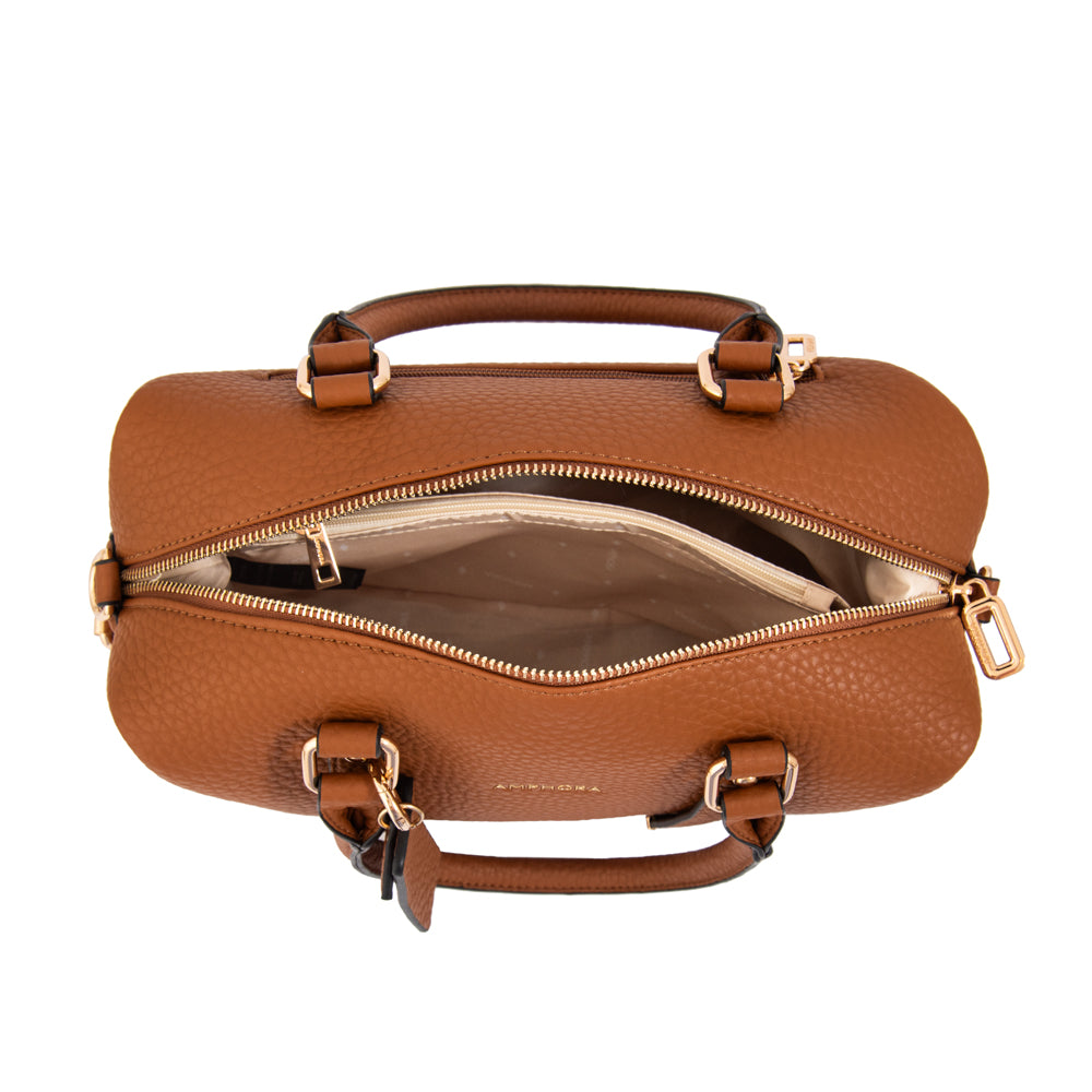 Cartera tote baul geraldine mediana camel