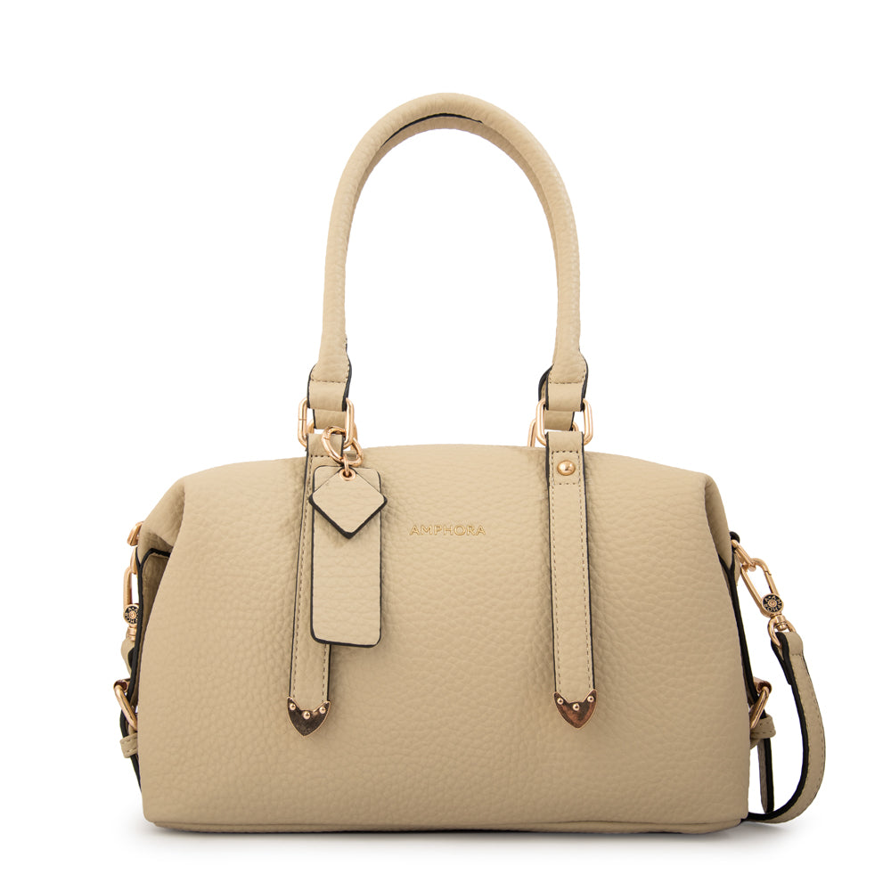 Cartera tote baul geraldine mediana blanco crudo