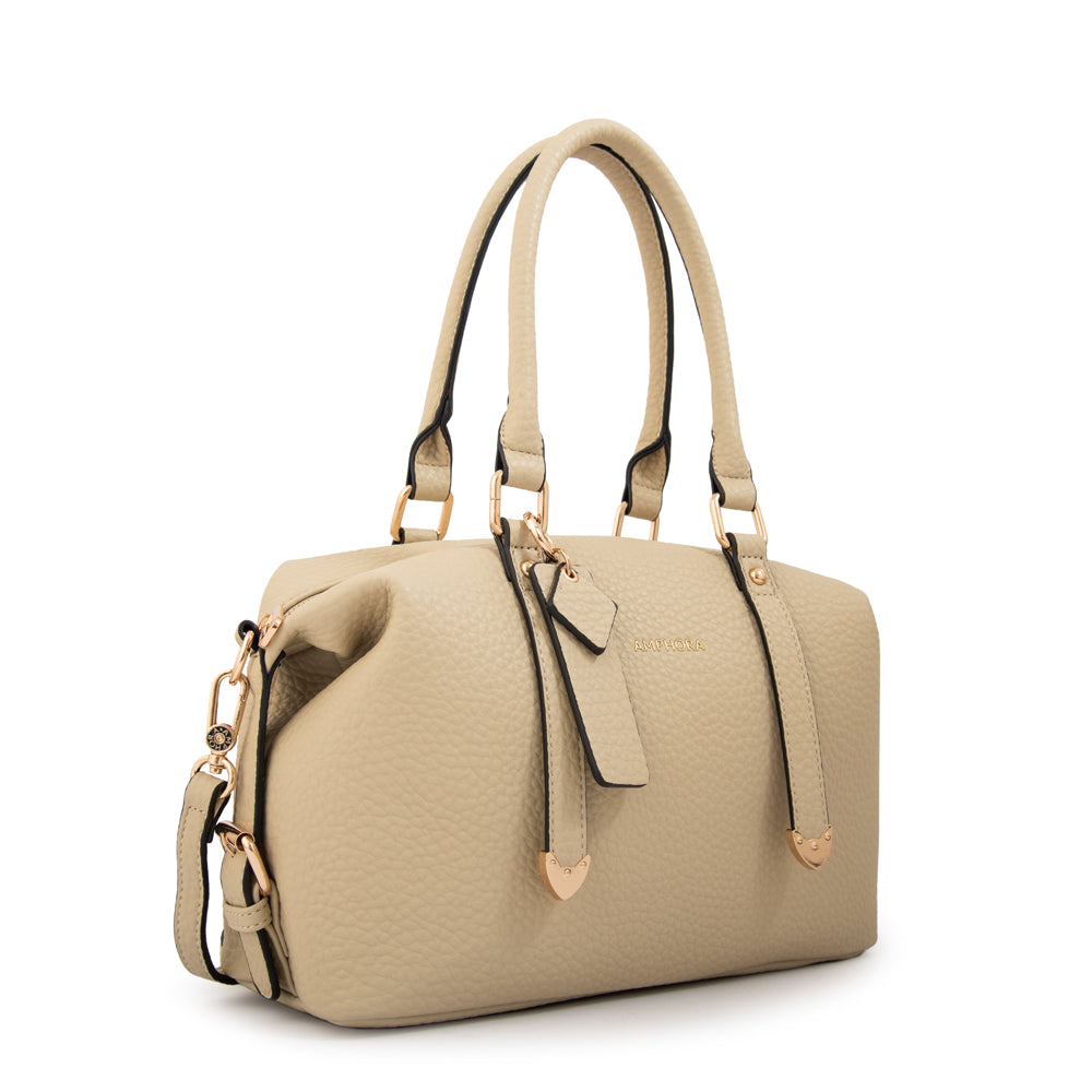 Cartera tote baul geraldine mediana blanco crudo
