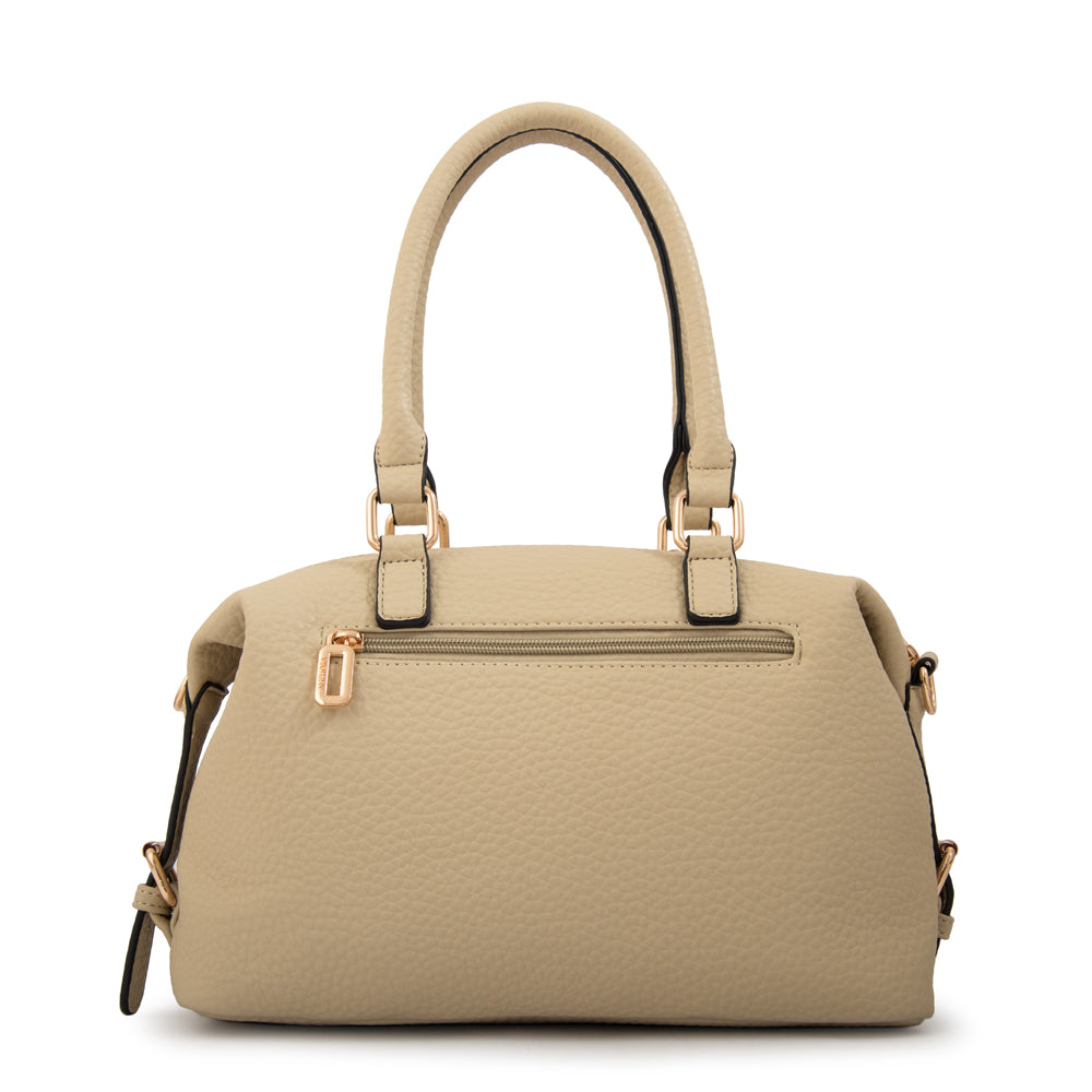 Cartera tote baul geraldine mediana blanco crudo