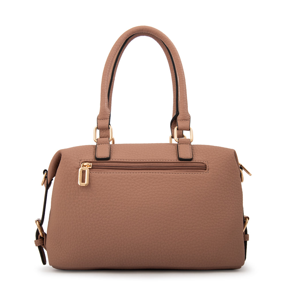Cartera tote baul geraldine mediana rosa viejo