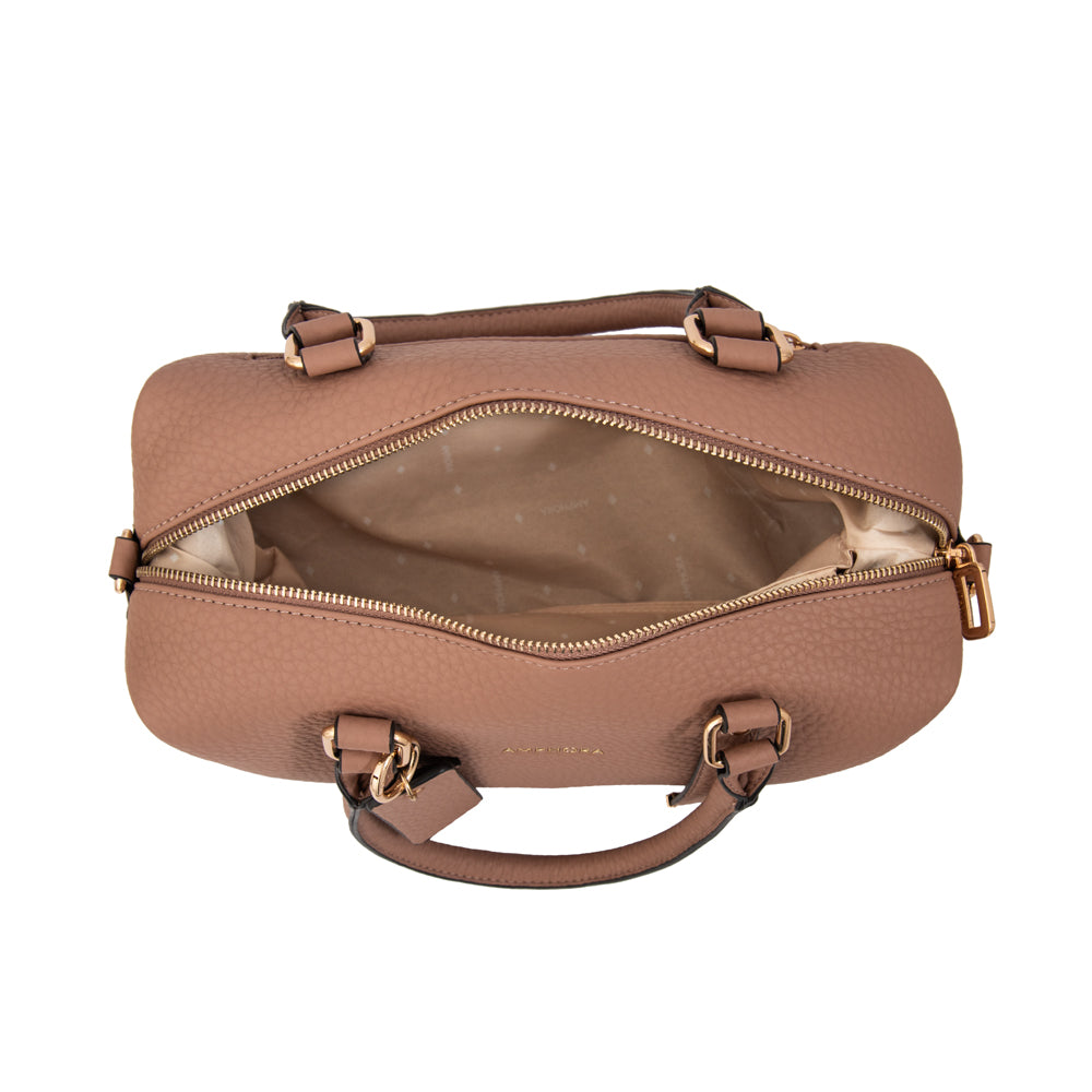 Cartera tote baul geraldine mediana rosa viejo