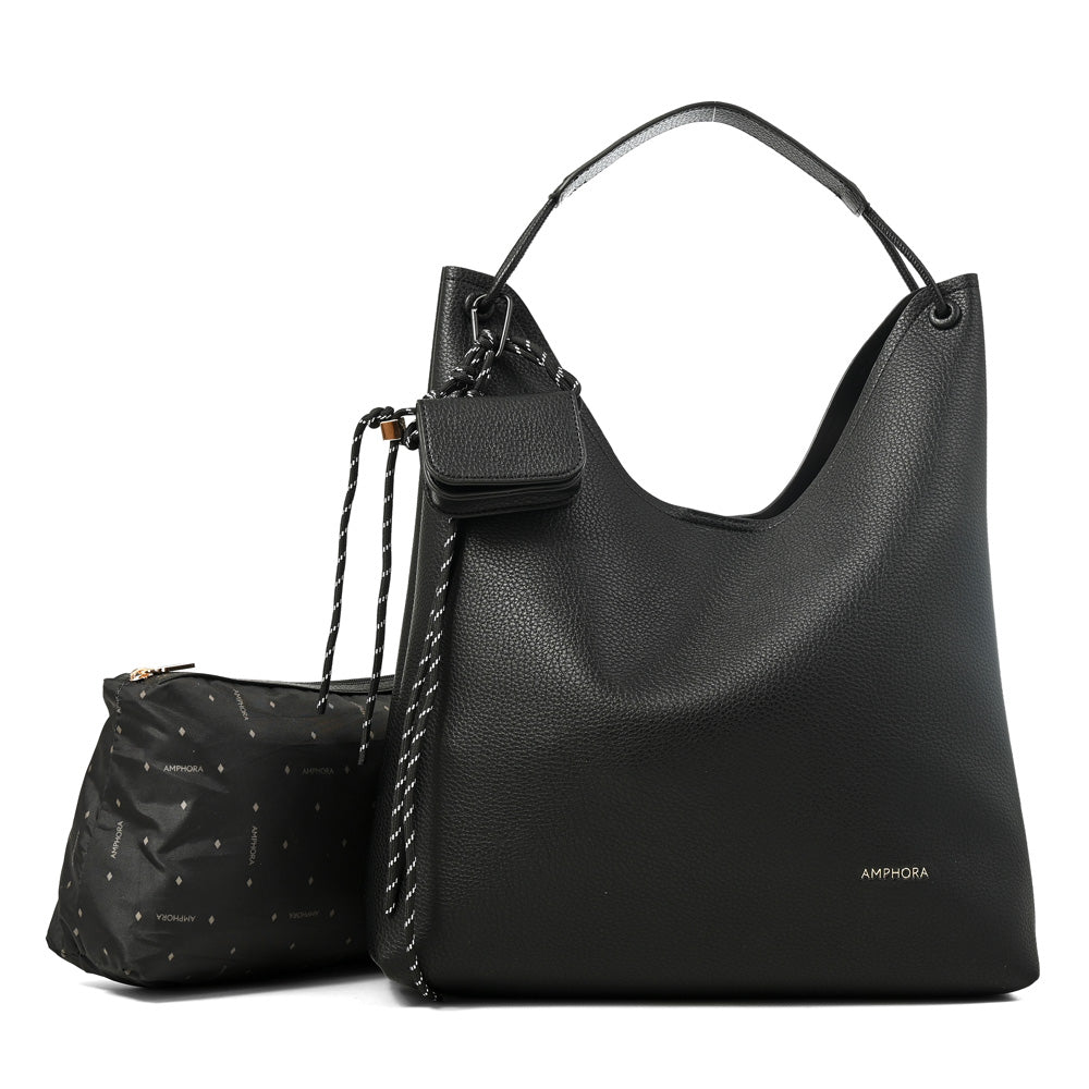 Cartera corte recto maida grande negro