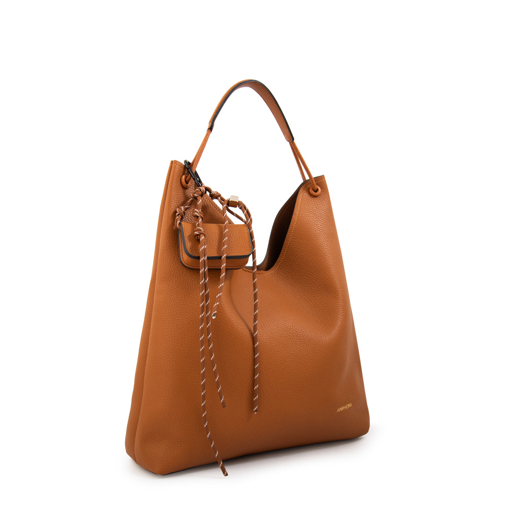 Cartera corte recto maida grande camel