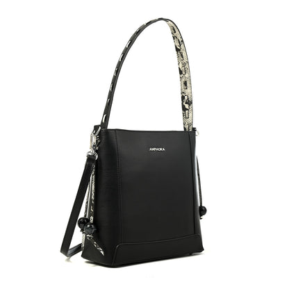 Cartera corte recto edith mediana negro