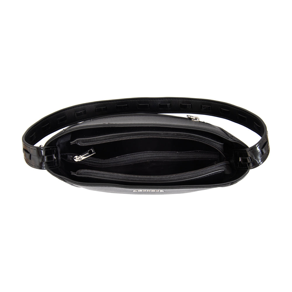Cartera corte recto edith mediana negro