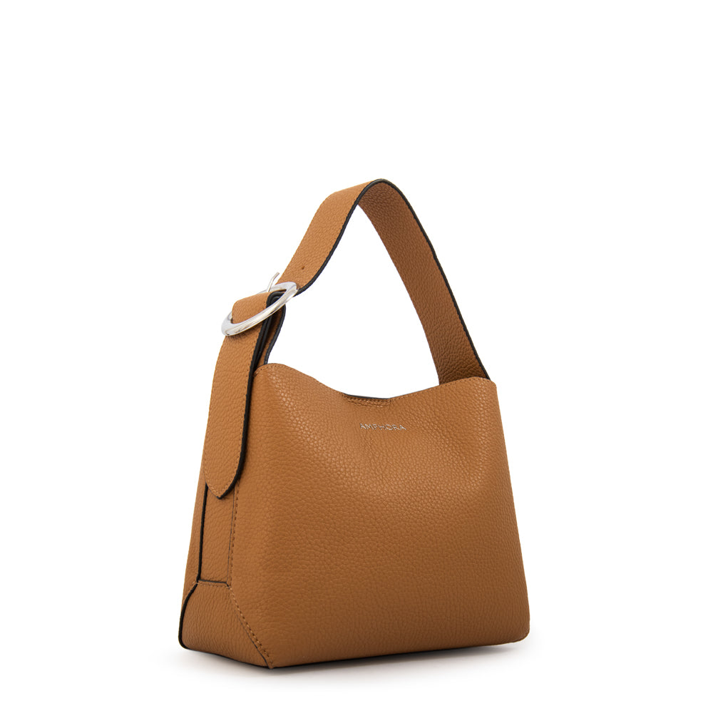 Cartera bandolera dominga mediana beige oscuro