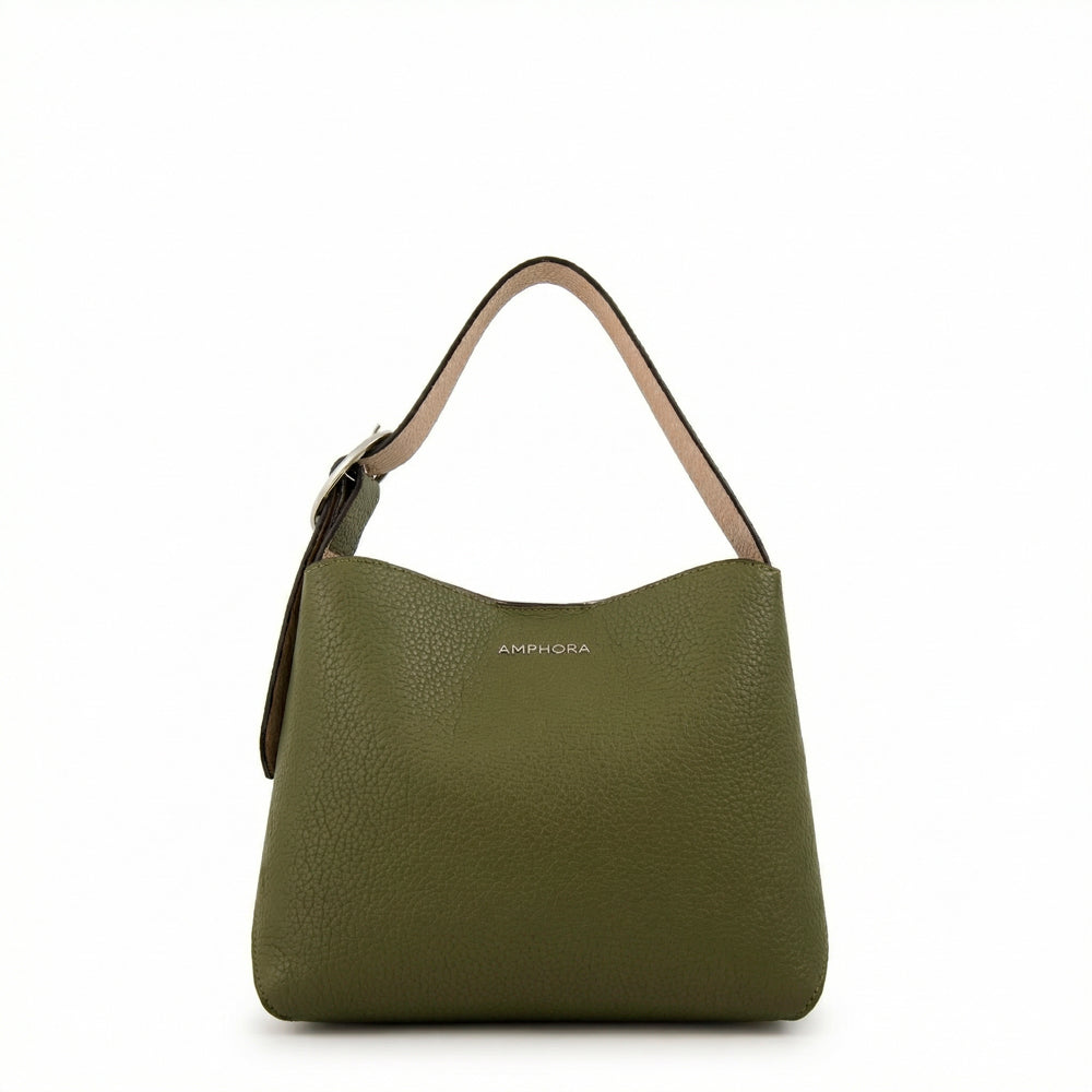 Cartera bandolera dominga mediana verde oliva