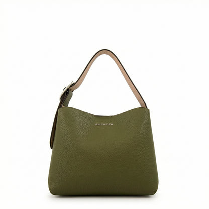 Cartera bandolera dominga mediana verde oliva