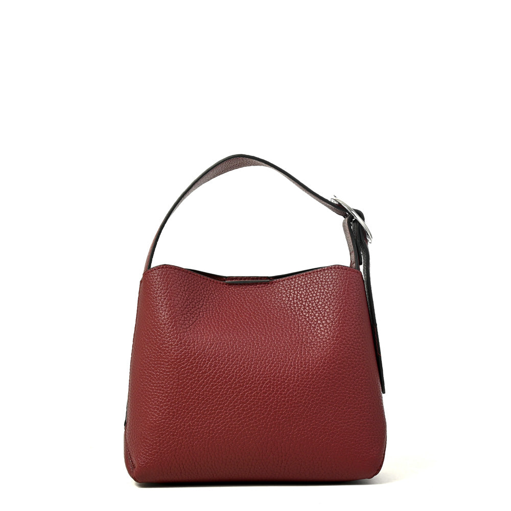 Cartera bandolera dominga mediana burdeo