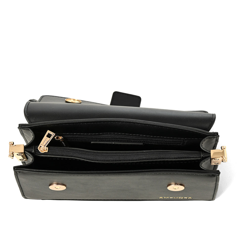 Cartera bandolera luciana pequeña negro