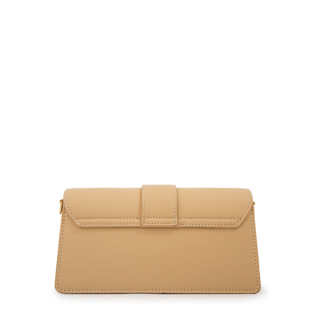 Cartera bandolera luciana pequeña beige