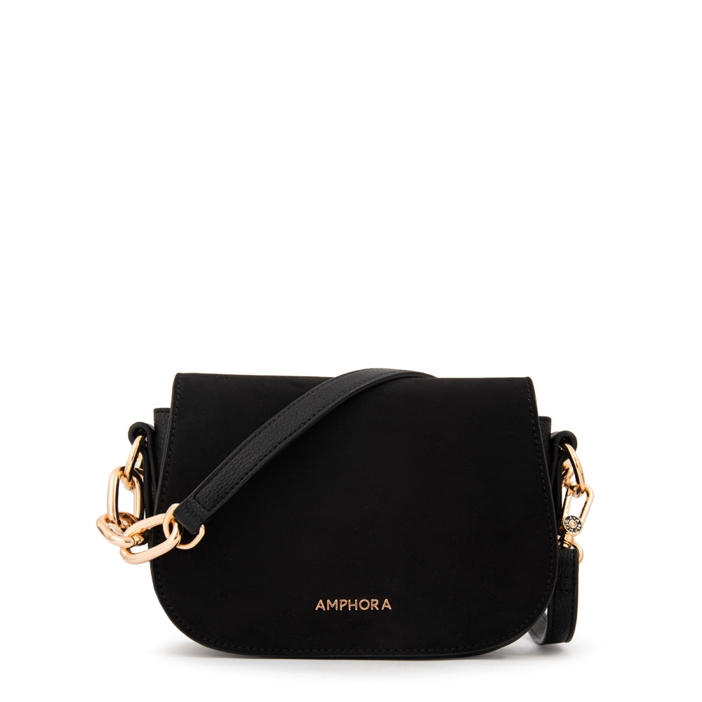 Cartera bandolera chiara negro