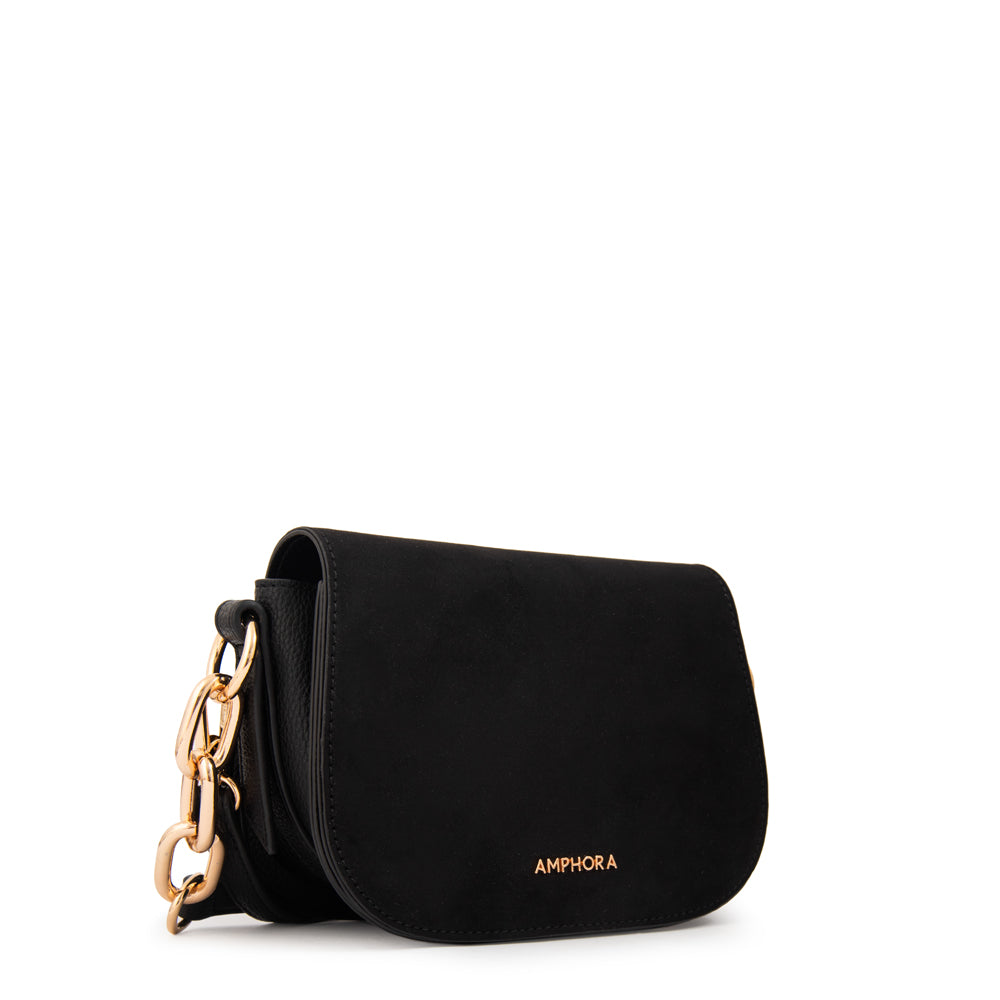 Cartera bandolera chiara negro