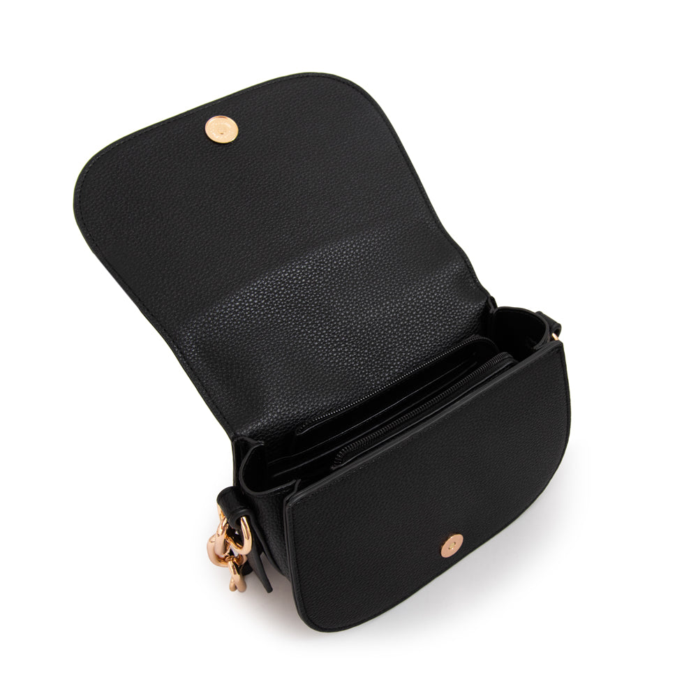 Cartera bandolera chiara negro