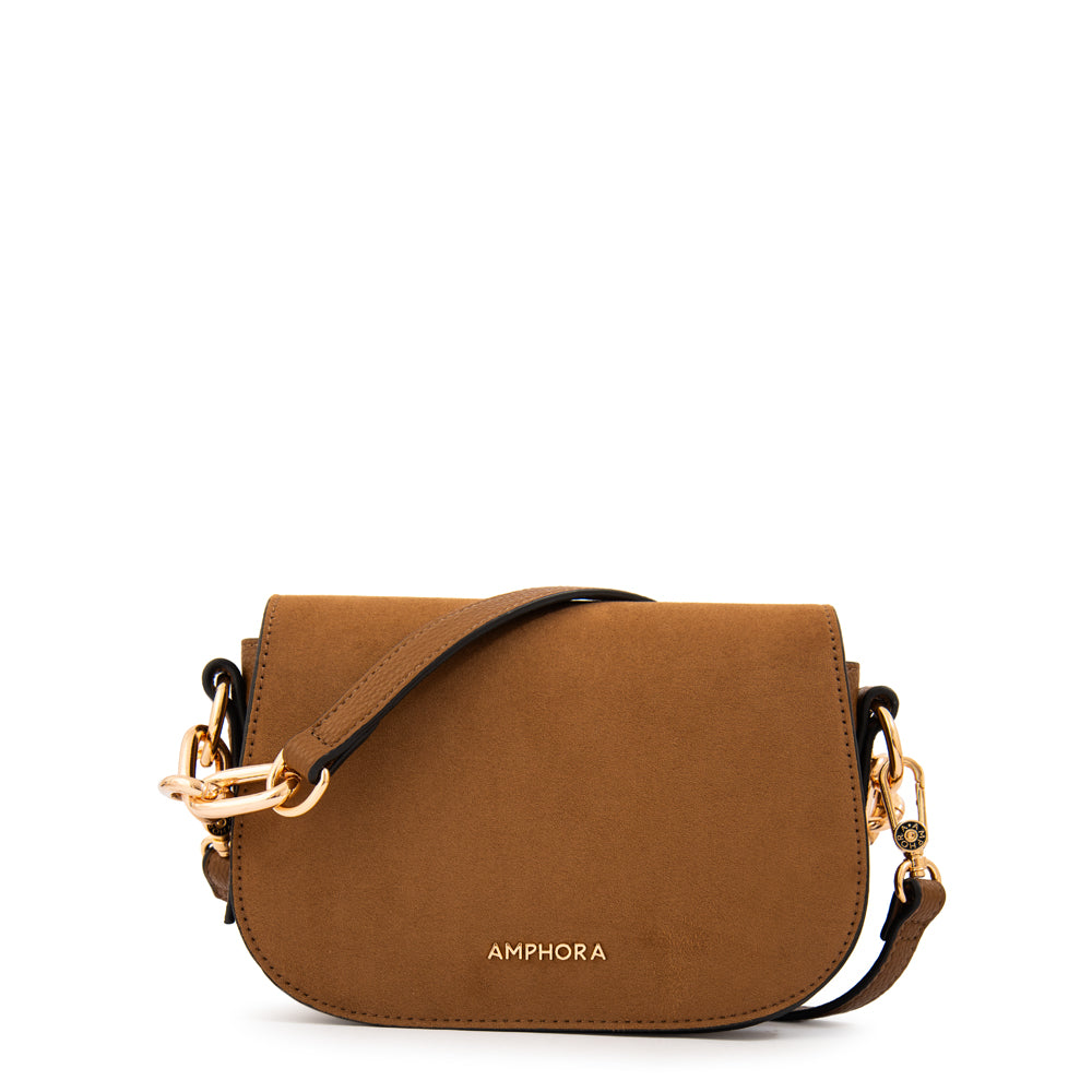 Cartera bandolera chiara café