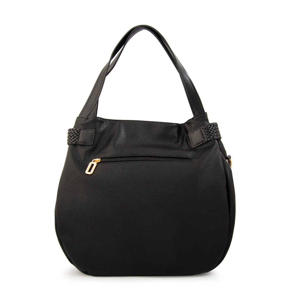 Cartera corte recto minerva grande negro