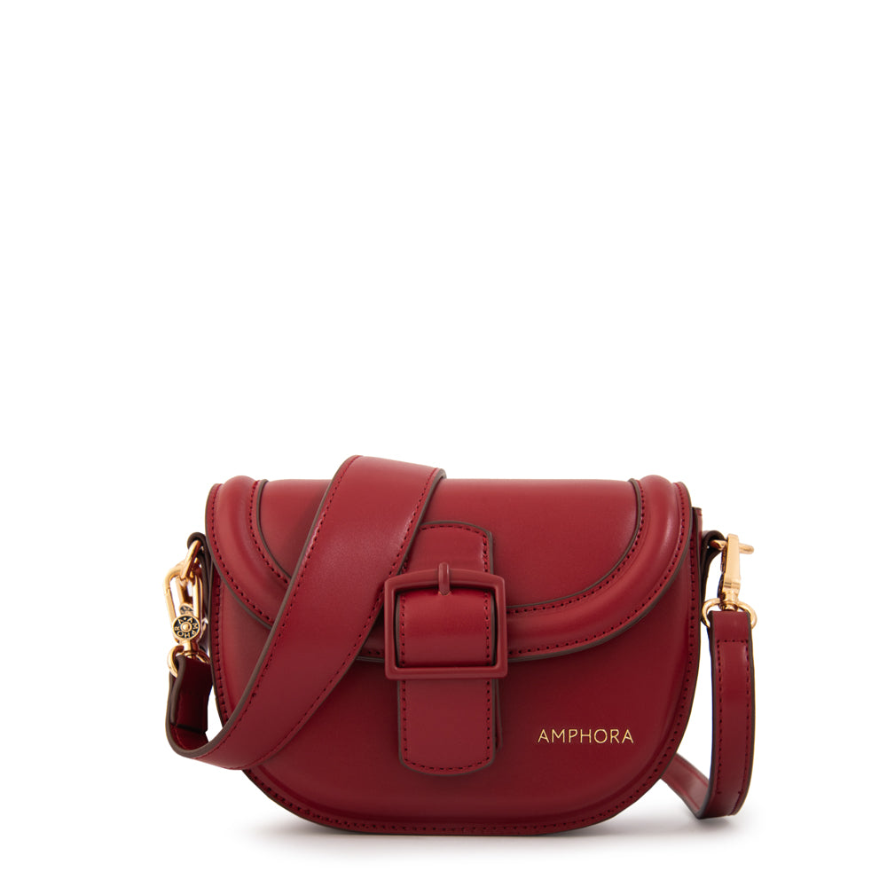 Cartera bandolera tifany pequeña rojo oscuro