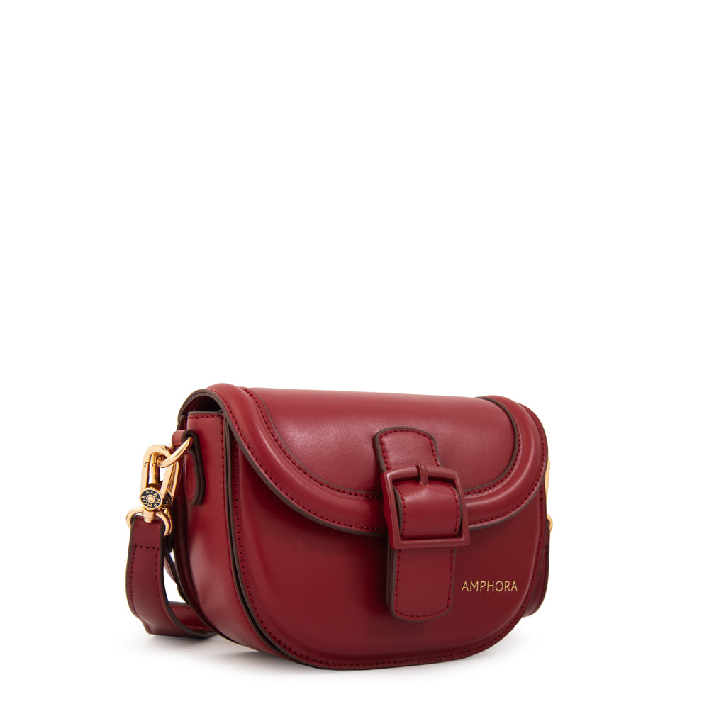 Cartera bandolera tifany pequeña rojo oscuro