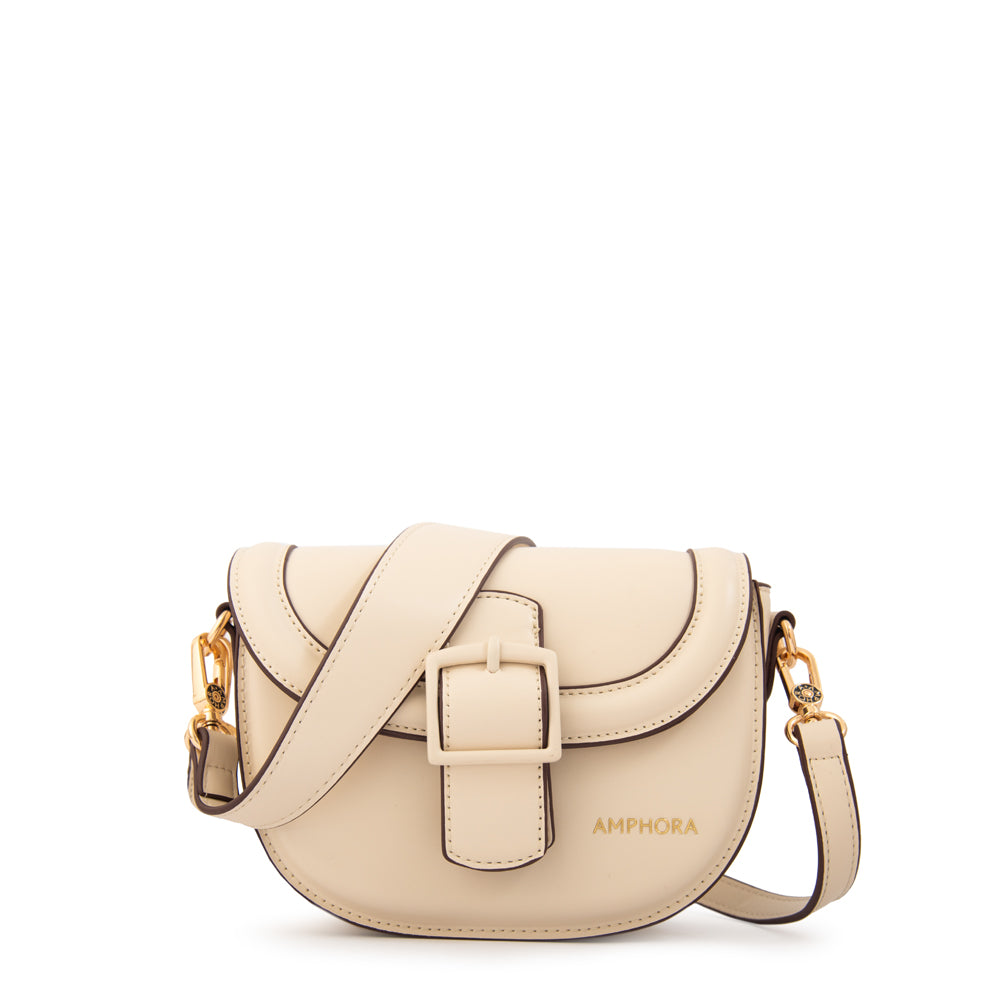 Cartera bandolera tifany pequeña blanco crudo