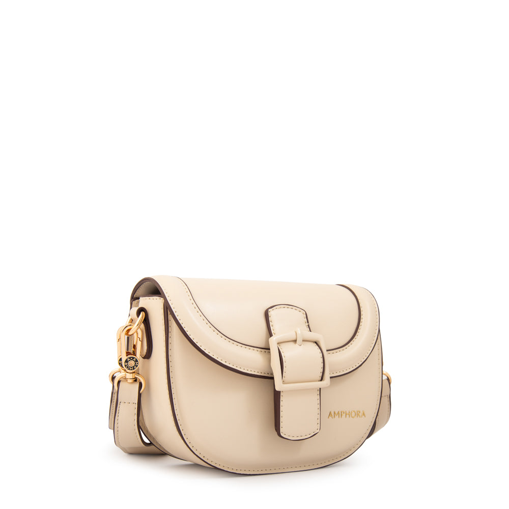 Cartera bandolera tifany pequeña blanco crudo